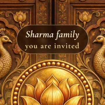 Mandir, opened for the Sharma family